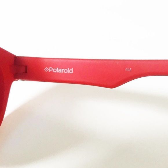 Polaroid Red Rubberized Finish Kids Sunglasses - Picture 6 of 8